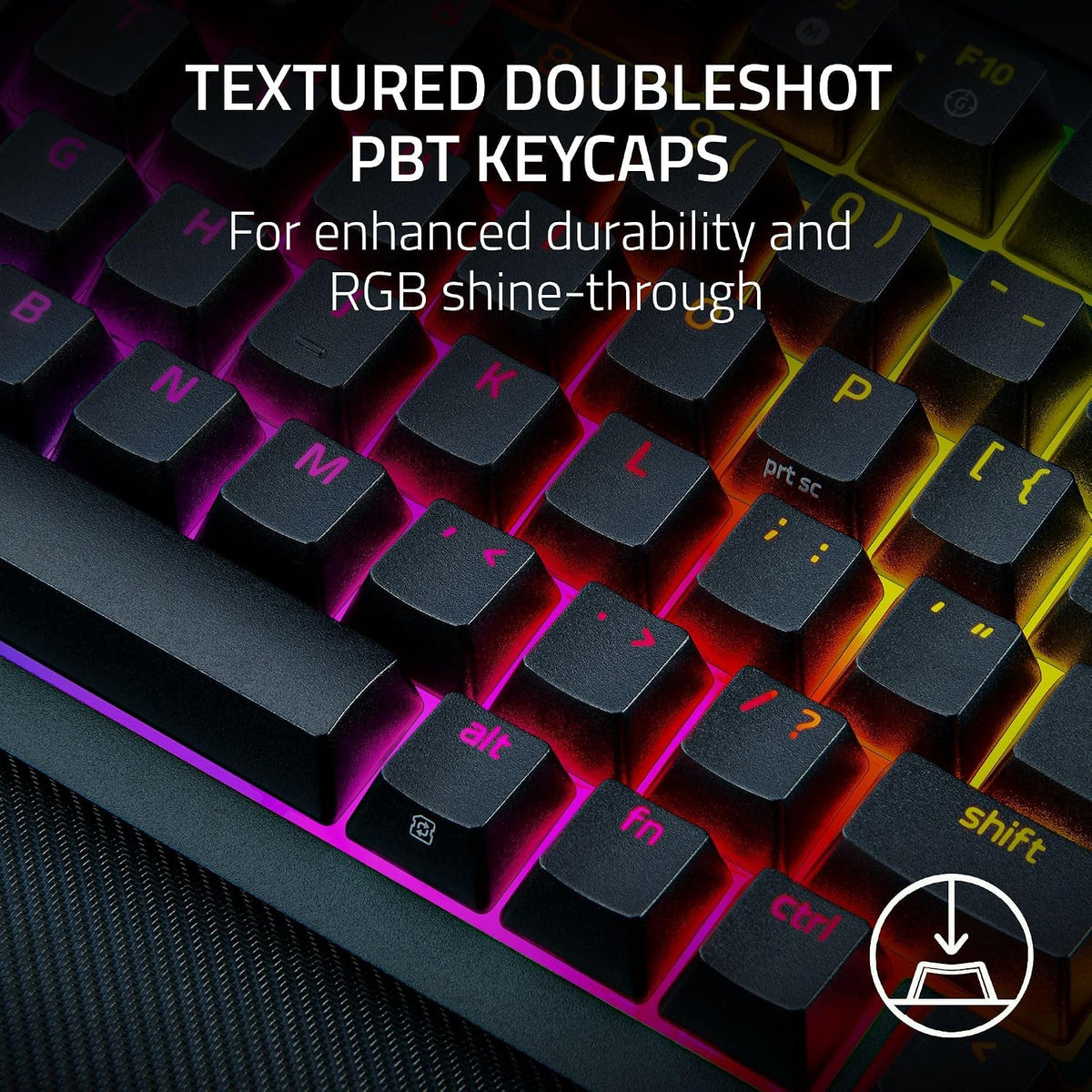 Razer Blackwidow V4 Pro 75% Wireless Gaming Keyboard, Orange Switches