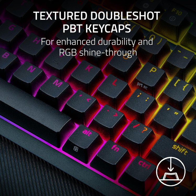 Razer Blackwidow V4 Pro 75% Wireless Gaming Keyboard, Orange Switches