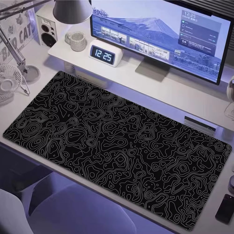 Large XXL Gaming Mousepad Sakura Black While Line 900X400 700X300 Black While Line Desk Mat Anime Theme Keyboard Gamer Mouse Pad