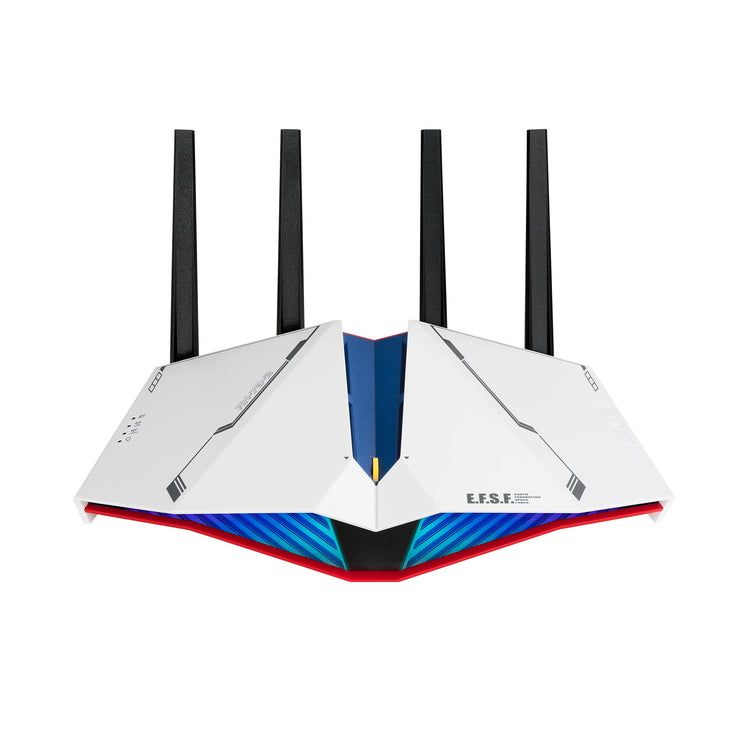 ASUS RT-AX82U AX5400 Dual-band WiFi 6 Gaming Router GUNDAM EDITION Mesh WiFi Lifetime Free Internet Security Dedicated Gaming Port Mobile Game Boost MU-MIMO Streaming & Gaming AURA RGB lighting