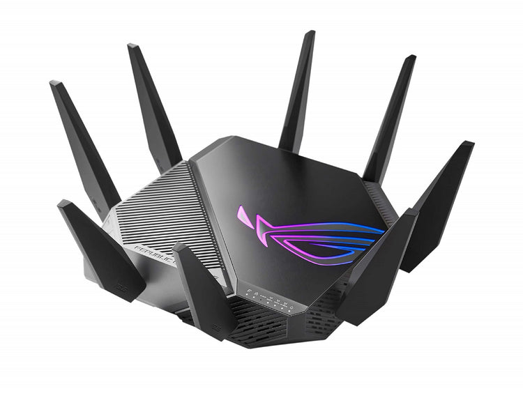 ASUS ROG Rapture Tri-band WiFi 6E Gaming Router with 6GHz 2.5G Port VPN Security AiMesh Compatible