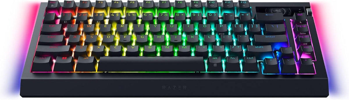 Razer Blackwidow V4 Pro 75% Wireless Gaming Keyboard, Orange Switches