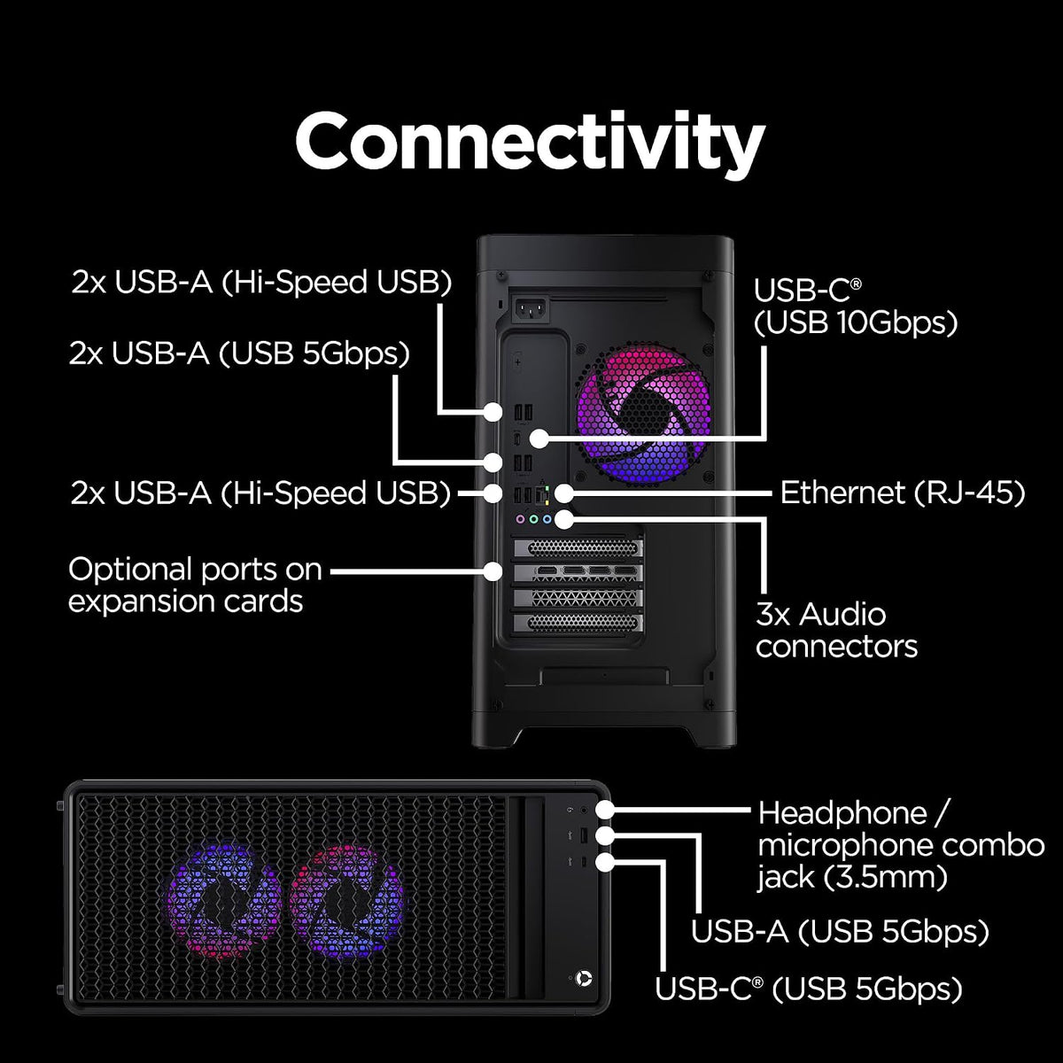 Legion Tower 5I – Ai-Powered Gaming PC - Intel® Core Ultra 7 265F Processor – NVIDIA® Geforce RTX™ 5060 Ti Graphics – 16 GB Memory – 1 TB Storage – 3 Months of PC Gamepass