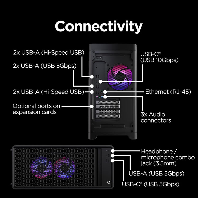 Legion Tower 5I – Ai-Powered Gaming PC - Intel® Core Ultra 7 265F Processor – NVIDIA® Geforce RTX™ 5060 Ti Graphics – 16 GB Memory – 1 TB Storage – 3 Months of PC Gamepass
