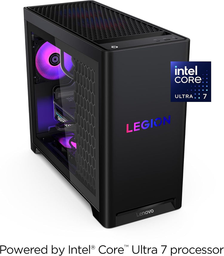Legion Tower 5I – Ai-Powered Gaming PC - Intel® Core Ultra 7 265F Processor – NVIDIA® Geforce RTX™ 5060 Ti Graphics – 16 GB Memory – 1 TB Storage – 3 Months of PC Gamepass