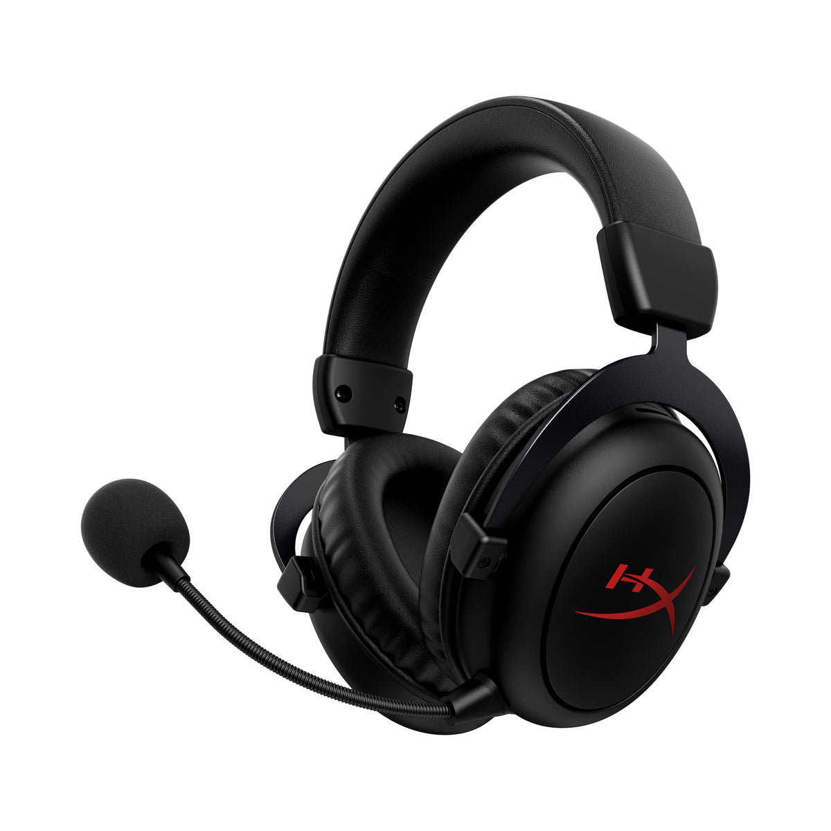 HyperX Cloud II Core Wireless - Gaming Headset for PC DTS Headphone:X Spatial Audio Memory Foam Ear Pads Black