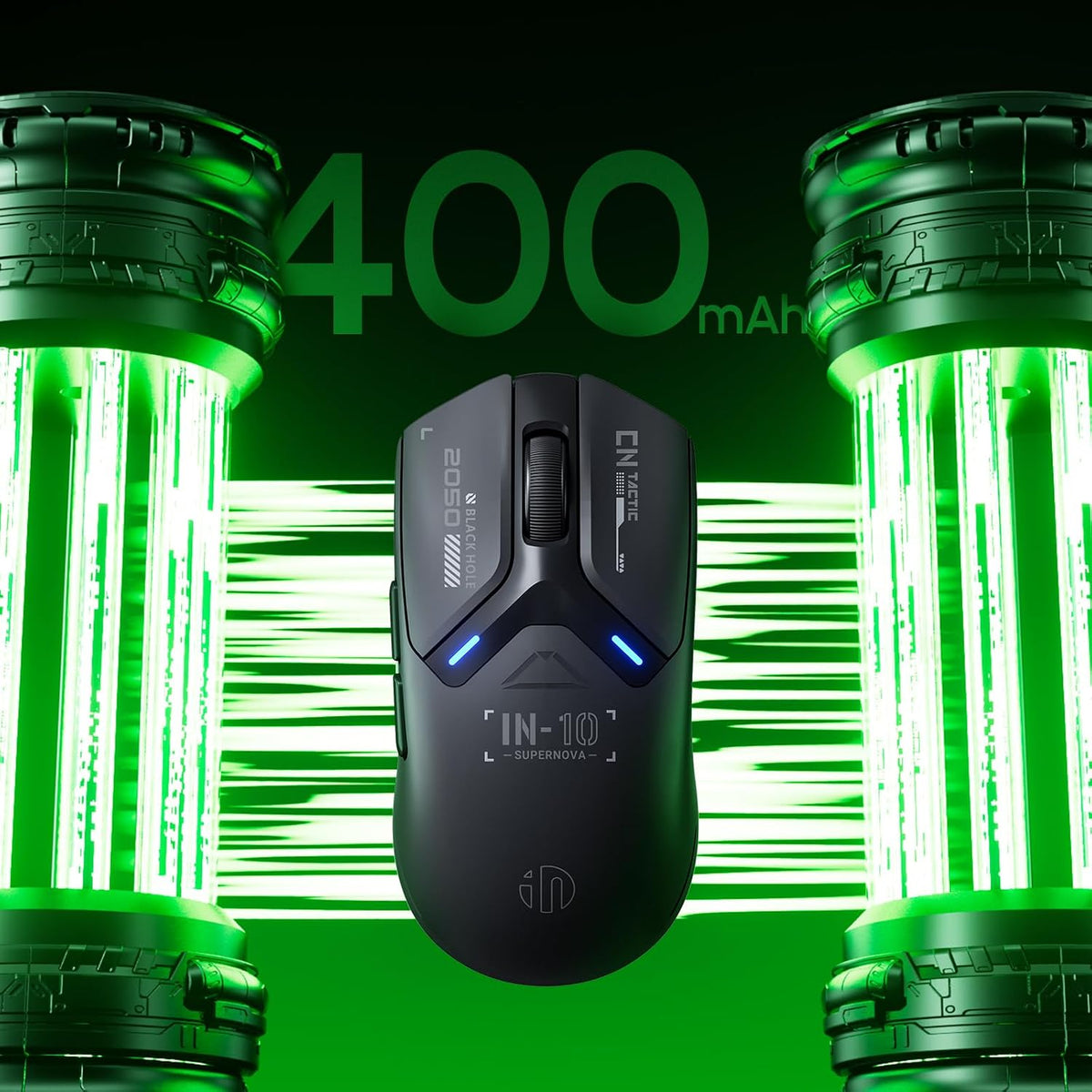 IN10P Lightweight Wireless Gaming Mouse, Tri-Mode Wireless Mouse