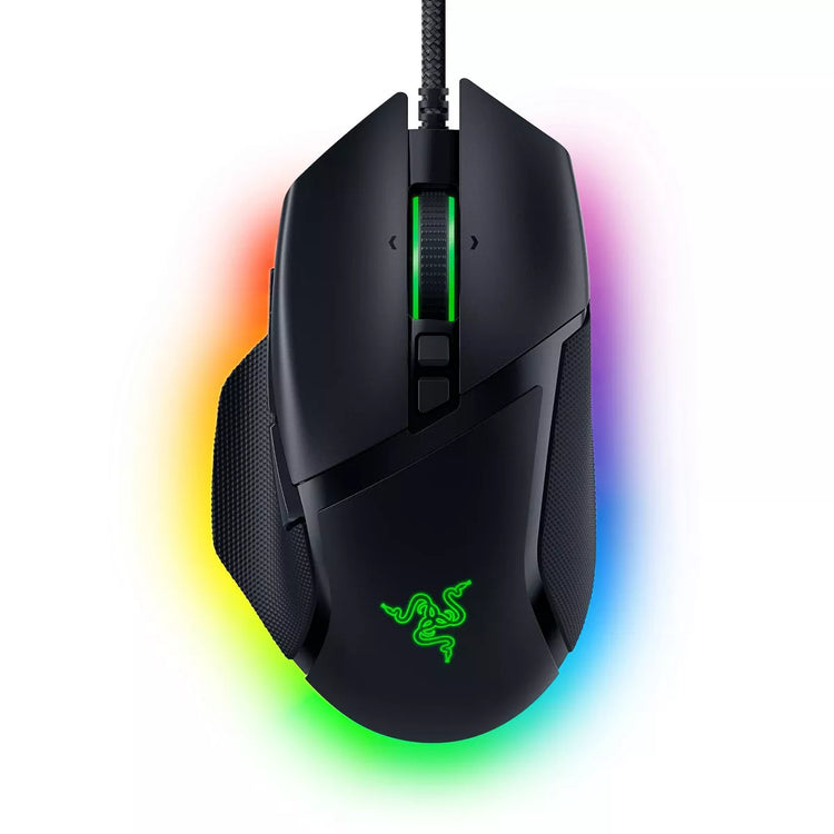Razer Basilisk V3 Ergonomic Wired Gaming Mouse: USB-A, Illuminated Optical Design