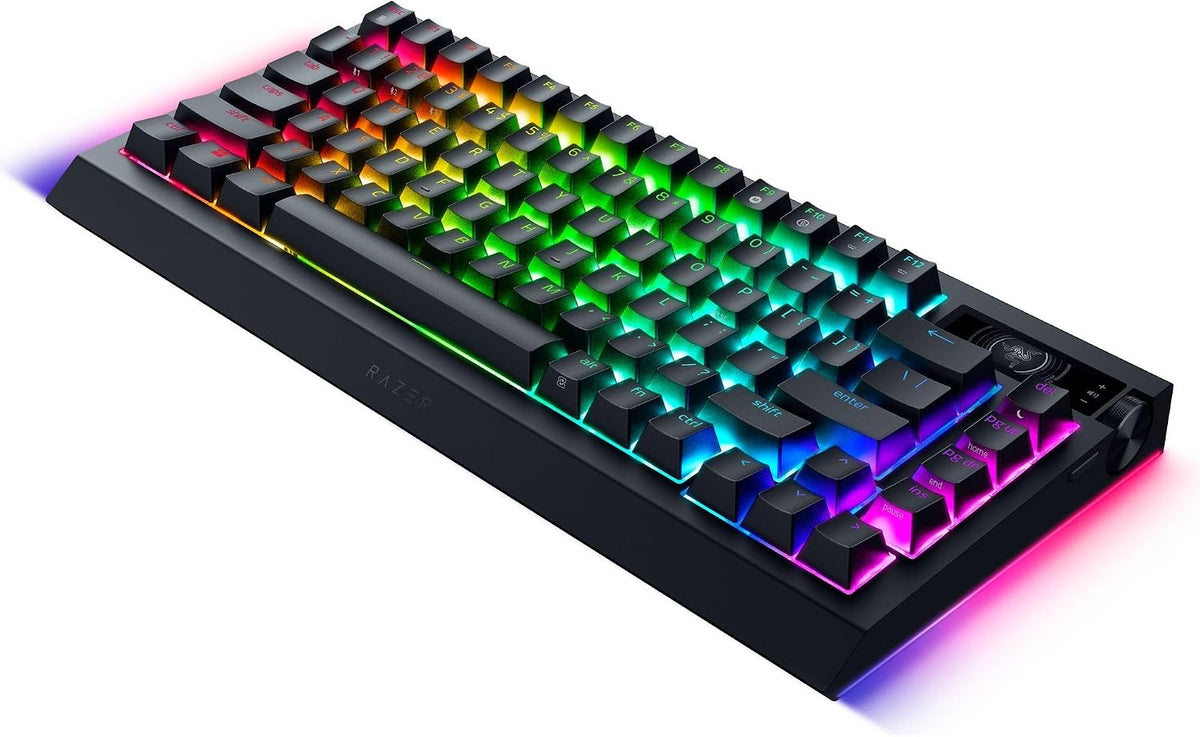 Razer Blackwidow V4 Pro 75% Wireless Gaming Keyboard, Orange Switches