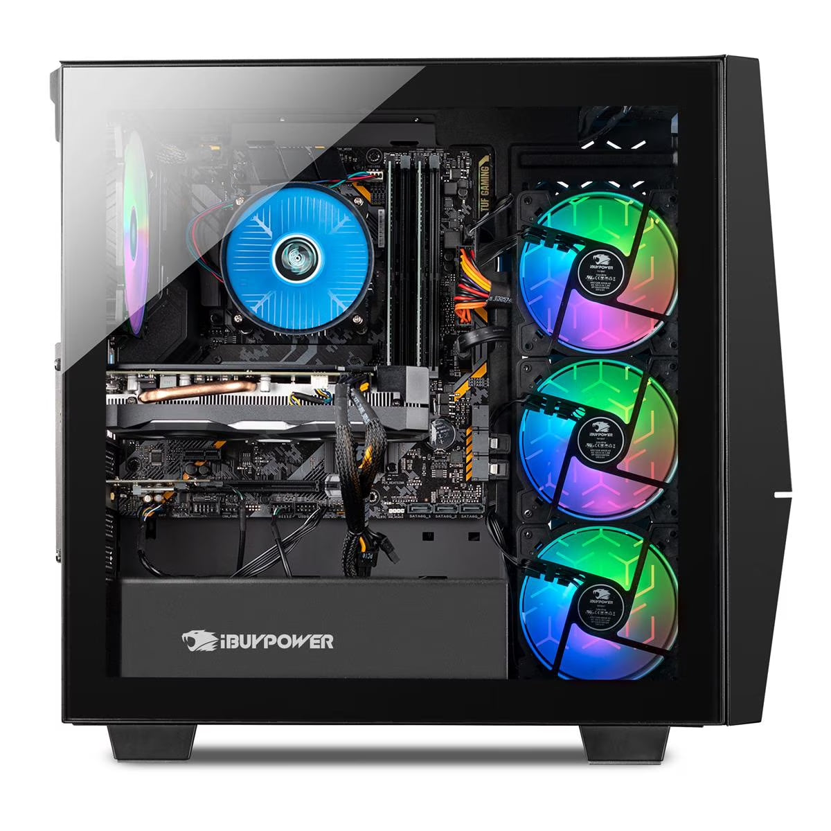 Element Pro 161I Gaming Desktop Computer, Intel Core I7-10700F 2.90Ghz, 16GB RAM, 240GB SSD+2TB HDD, NVIDIA Geforce GTX 1660 6GB, Windows 10